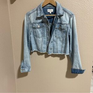 BP x Claudia Sulewski Light Blue Cropped Jean Jacket